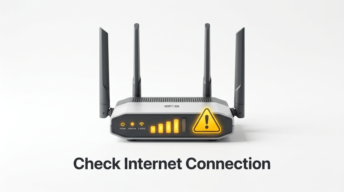 Internet connection check before starting a 4Desk remote support session in an automotive workshop.