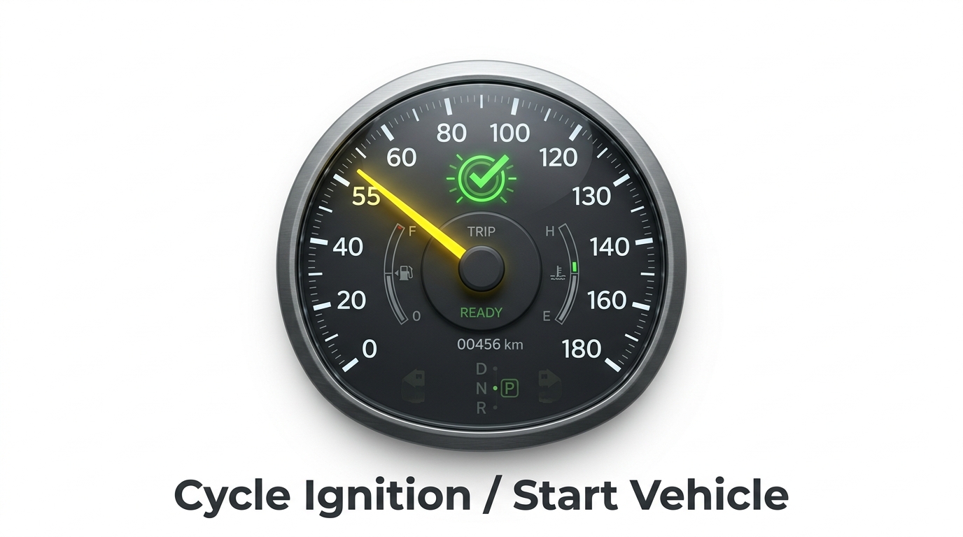 Vehicle ignition cycle guidance during an approved remote diagnostic or programming support procedure.